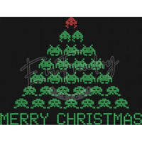 Space Invader Xmas Tree - Large Hoop