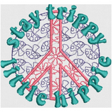 Stay Trippy Little Hippie 3.42 X 3.66