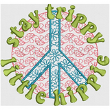 Stay Trippy Little Hippie 5.05 X 5.41