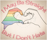 Straight/No Hate 6.09 X 7.13 (154.7mm X 181.1mm)