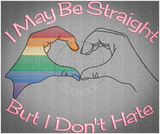 Straight/No Hate 7.66 X 8.97 (194.6mm X 227.8mm)