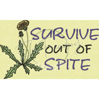 Survive Out Of Spite 4.18 X 7.02