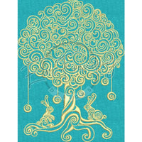 Swirly Bunny Tree 6.70 X 5.05