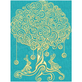 Swirly Bunny Tree 6.70 X 5.05