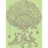 Swirly Bunny Tree 8.27 X 6.23