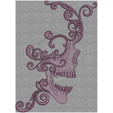 Swirly Skull 8.35 X 6.11