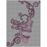 Swirly Skull 8.35 X 6.11