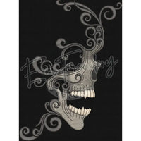 Swirly Skull 9.71 X 7.11