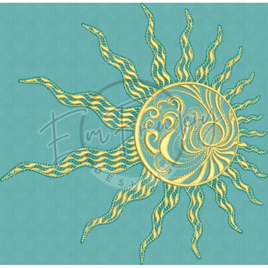 Swirly Sun 10.00 X 10.22