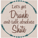 Talk Shite 9.79 X 9.50