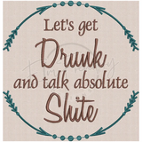 Talk Shite 9.79 X 9.50