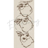 Three Little Birds 4X4 7.00 X 2.98