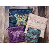 Top Zip Flap Bag - Butterfly