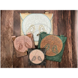 Top Zip Flap Bag - Celtic Ravens