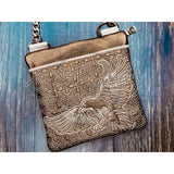 Top Zip Flap Bag - Celtic Ravens