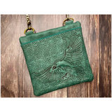Top Zip Flap Bag - Celtic Ravens
