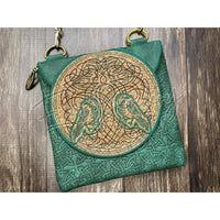 Top Zip Flap Bag - Celtic Ravens 7.80 X 7.81