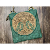 Top Zip Flap Bag - Celtic Ravens 7.80 X 7.81
