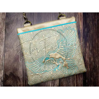 Top Zip Flap Bag - Celtic Ravens