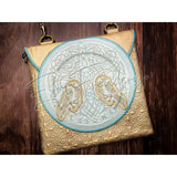 Top Zip Flap Bag - Celtic Ravens 9.87 X 10