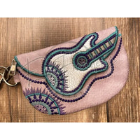 Top Zip Flap Bag - Guitar 4.62 X 6.98