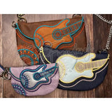 Top Zip Flap Bag - Guitar