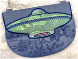 Topzip Flap Bag - Alien Abduction