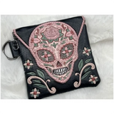 Topzip Flap Bag - Alien Sugar Skull