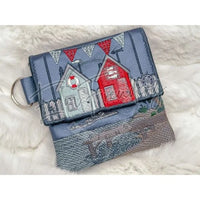 Topzip Flap Bag - Beach Huts