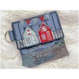 Topzip Flap Bag - Beach Huts