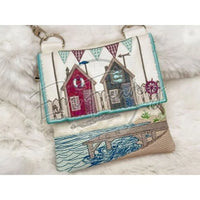 Topzip Flap Bag - Beach Huts