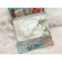 Topzip Flap Bag - Beach Huts