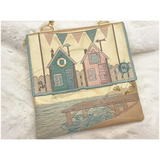 Topzip Flap Bag - Beach Huts