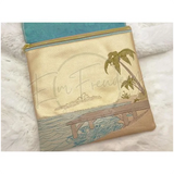 Topzip Flap Bag - Beach Huts