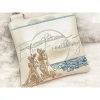 Topzip Flap Bag - Beach Huts