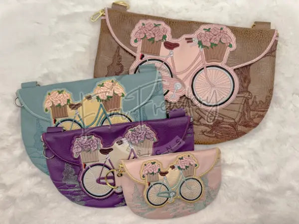 Topzip Flap Bag - Bicycle