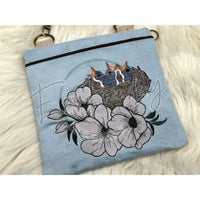 Topzip Flap Bag - Bluebirds