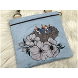 Topzip Flap Bag - Bluebirds