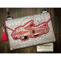 Topzip Flap Bag - Cadillac 6.95 X 10.09