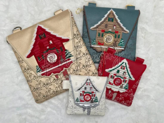 TopZip Flap Bag - Cuckoo Clock 10.01 X 9.43 (254.3mm X 239.5mm)