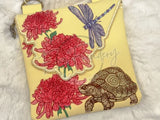 TopZip Flap Bag - Dragonfly & Tortoise