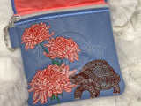 TopZip Flap Bag - Dragonfly & Tortoise