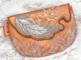 Topzip Flap Bag - Feathers