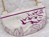 Topzip Flap Bag - Feathers