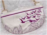 Topzip Flap Bag - Feathers