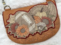 TopZip Flap Bag - Football Cornucopia 7.25 X 10.17 (184.2mm X 258.3mm)