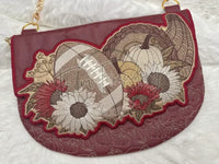 TopZip Flap Bag - Football Cornucopia