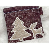 Topzip Flap Bag - Gingerbread House