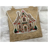 Topzip Flap Bag - Gingerbread House