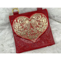 Topzip Flap Bag - Heart